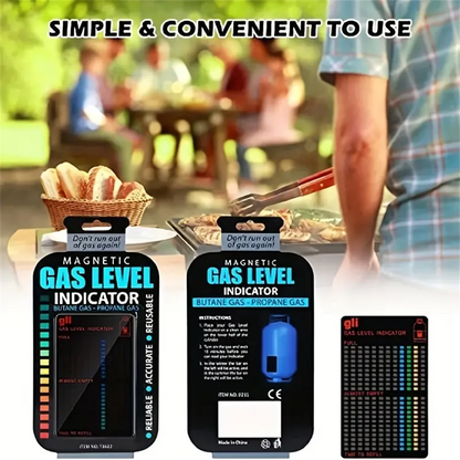 Gas Tank Level Indicator – Practical Propane, Butane & LPG Fuel Gauge with Adhesive for Accurate Gas Measurement