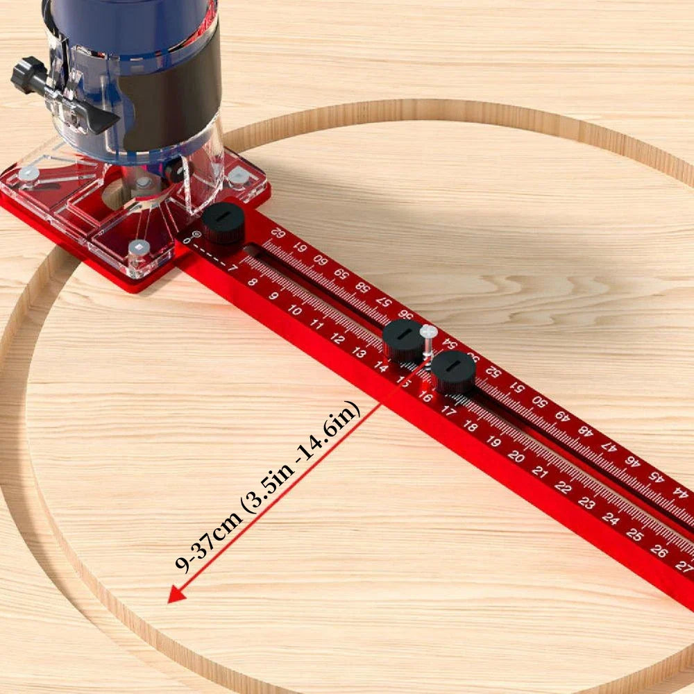 3 in 1 Router Milling Groove Bracket - Woodworking Circular Cutting and Milling Auxiliary Tool, Aluminum Router Circle Cutting Jig