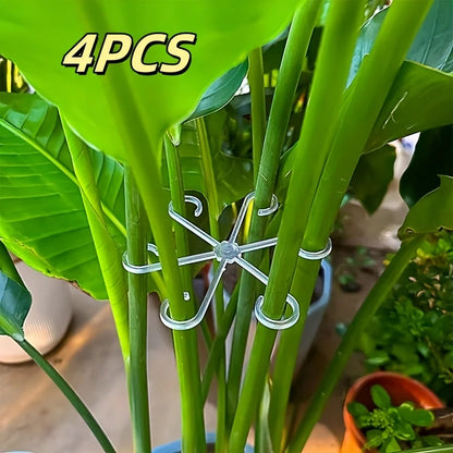 4PCS Plant Support Stakes – Anti-Toppling Folding Fixator Poles for Flowers & Hydroponic Plants