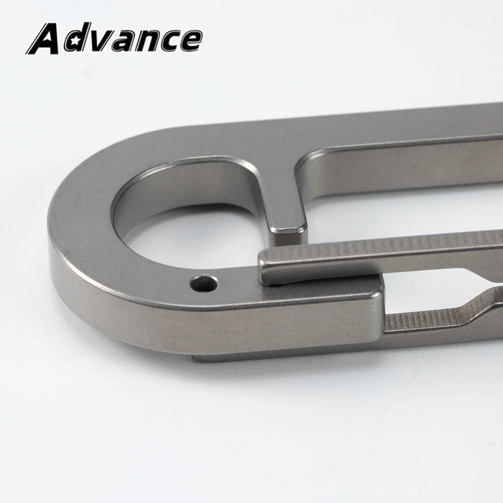 Titanium Alloy Key Ring - Multifunctional Outdoor EDC Keychain Buckle Tool Accessory