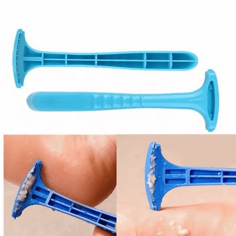 Professional Foot Care Pedicure Tool - Dead Skin Removal + Plastic Hard Feet Skin Cutter Cuticle Remover Shaver