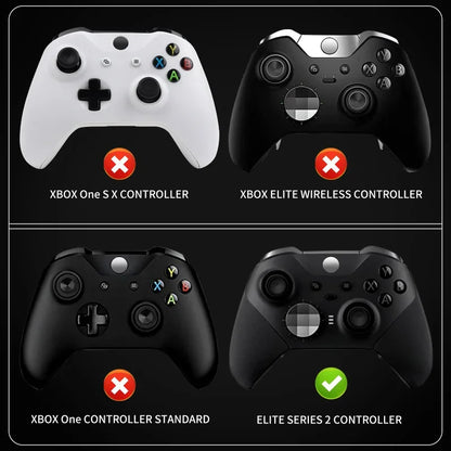 Xbox One Elite Series 2 Controller Accessories Kit – Metal D-Pad, Trigger Paddles & Thumb Stick Grips
