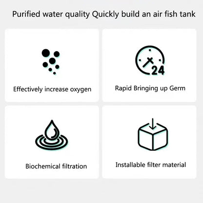 Aquarium Sponge Filter with Air Pump – Bio Skimmer & Biochemical Filter for Fish Tanks
