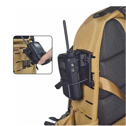 Tactical Police Radio Holster – Heavy Duty Walkie Talkie Holder with Duty Belt Clip for Law Enforcement & Security Use