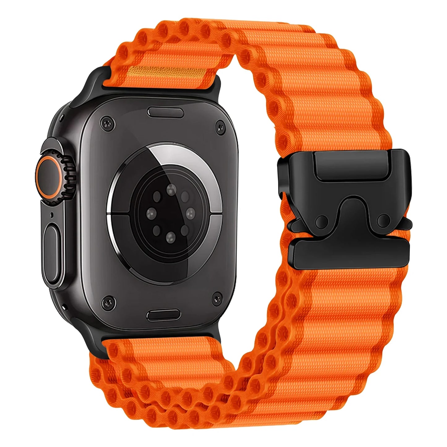 Parachute Nylon Strap for Apple Watch Ultra 2 Band — Compatible with iWatch Series 10–3 SE (49mm–38mm)