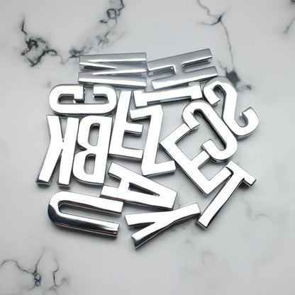 12PCS 30mm Chrome Alphabet Slide Charms A–Z – DIY Bracelet, Wristband, Pet Collar & Jewelry Making Beads