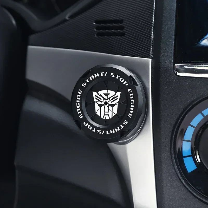 Car One-Key Start/Stop Button Cover – Engine Ignition Protective Sticker for Car & Motorcycle Interior Decoration