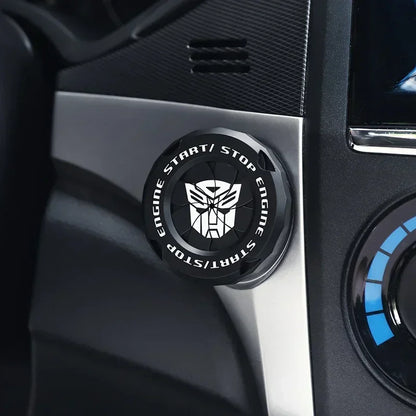 Car One-Key Start/Stop Button Cover – Engine Ignition Protective Sticker for Car & Motorcycle Interior Decoration