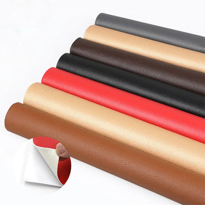 50x137CM Self-Adhesive PU Leather Fabric Patch: Stick-On Repairing Patches for Car Seats and Sofas - PU Fabrics Stickers