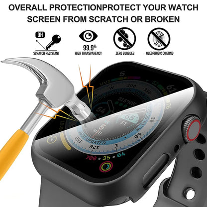 Privacy Tempered Glass & Case for Apple Watch Series 10 – 42mm/46mm Anti-Peeping Screen Protector Cover