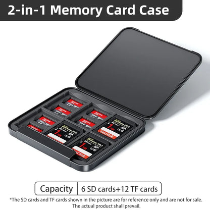 Llano Memory Card Case – Water-Resistant & Anti-Shock Holder for SD, Micro SD & TF Card Storage Organizer
