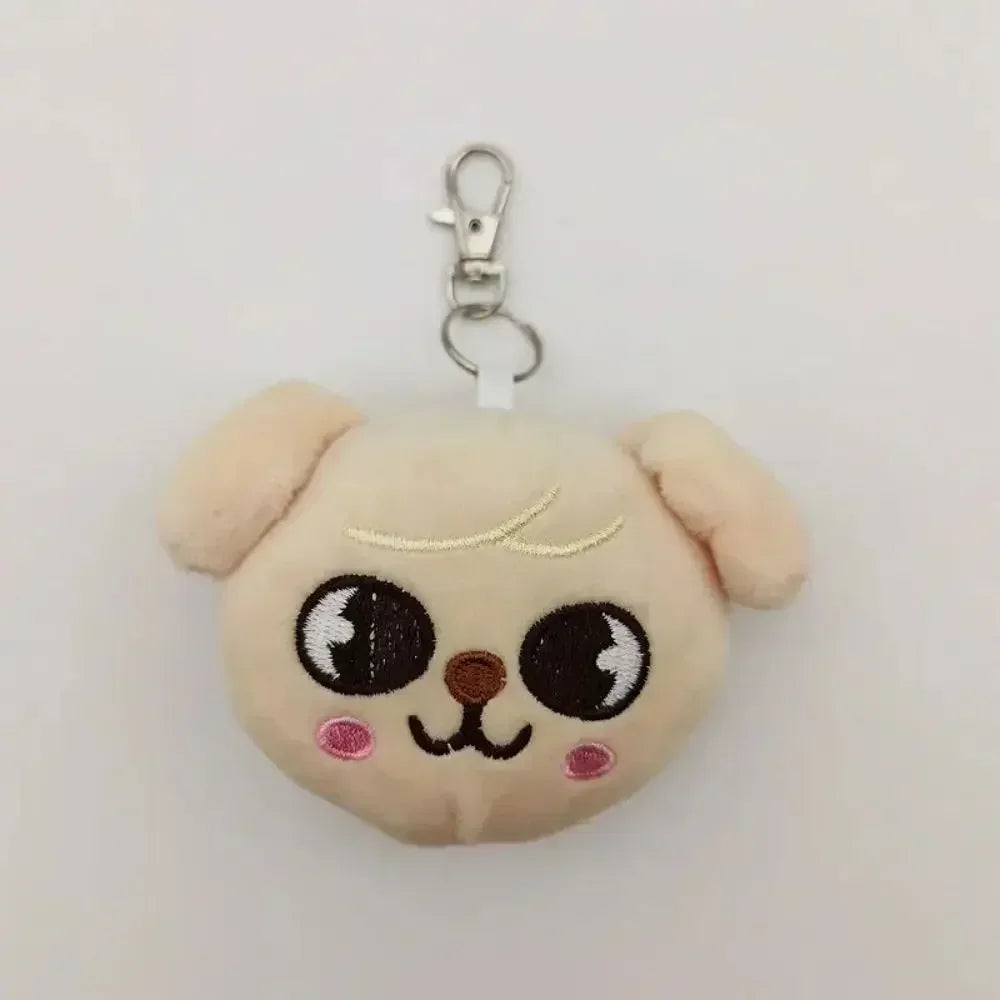 Kpop SKZOO Plush Keychain – Cute Dog Pendant Toy for Kids, Backpack Hanging, Birthday Gift