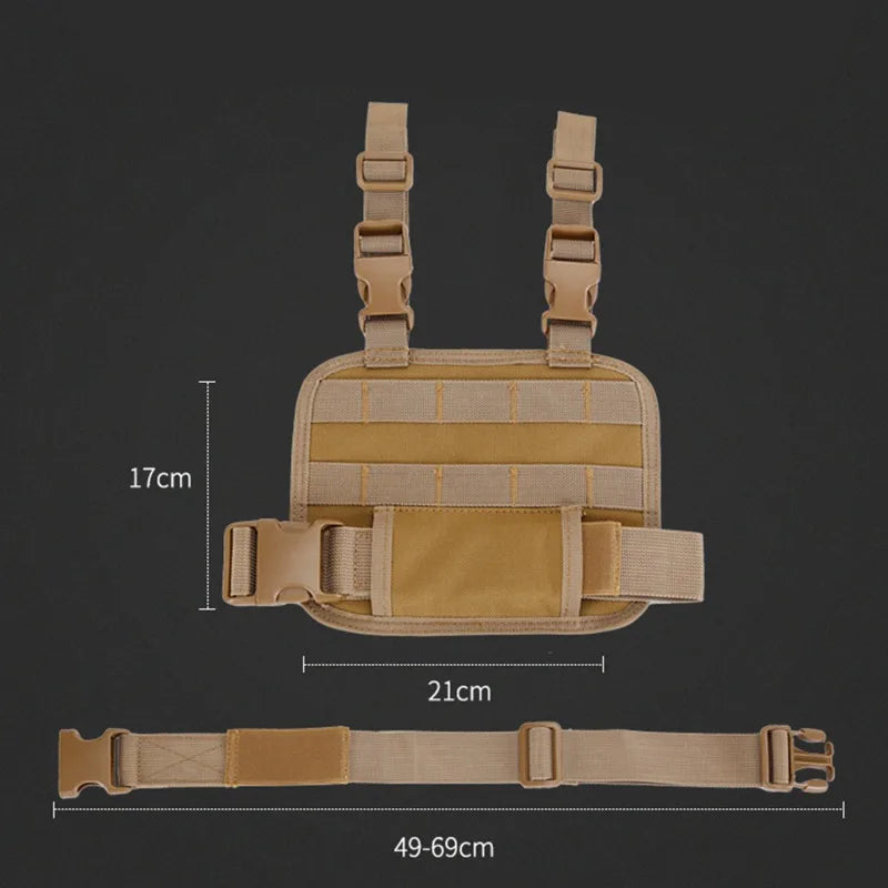 Universal Drop Leg Holster - MOLLE Thigh Platform for Hunting & Paintball with Adjustable Straps
