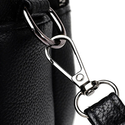 Women’s Solid Color Rivet Zipper Phone Bag – Soft Leather Small Square Shoulder & Crossbody Bag, Fashionable and Simple
