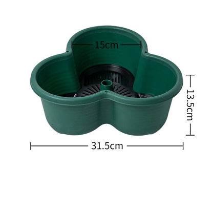 Vertical Stackable Garden Planter Tower - Multi-Layer Flower Pot with Rolling Casters