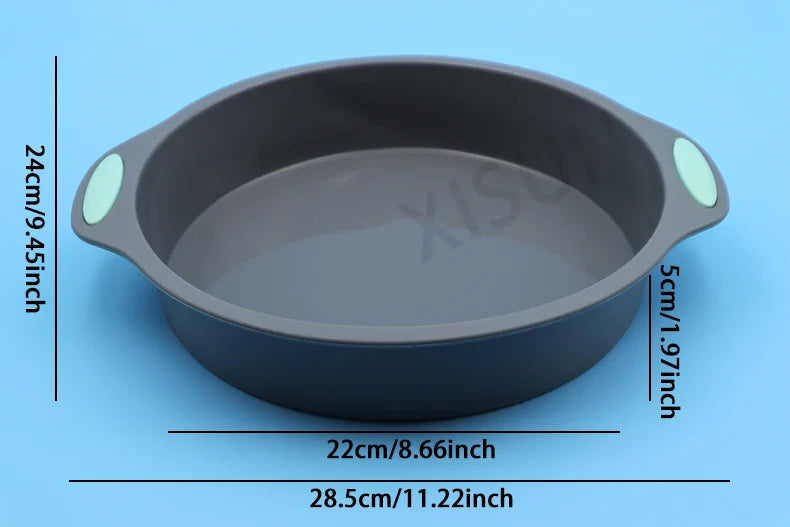 Heat Resistant Silicone Bakeware Set - Loaf, Bread, Muffin, Donut, and Cake Baking Tray Oven Pan Set