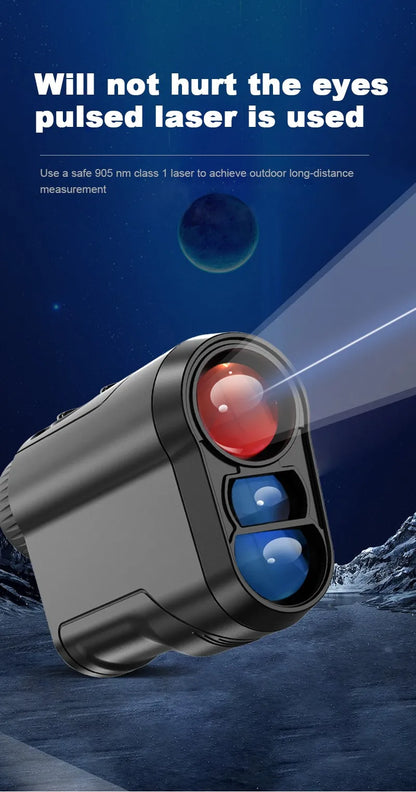 REVASRI 600M/Yard Golf Laser Rangefinder - Slope Compensation, Flagpole Lock, Vibration & USB Rechargeable for Golfing