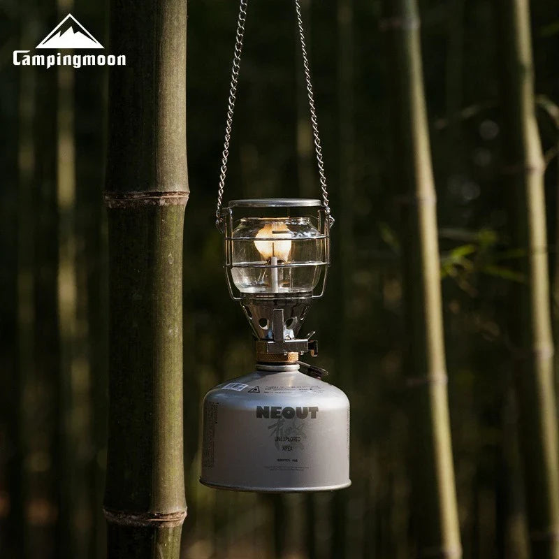CAMPINGMOON T-4 Portable Outdoor Camping Lantern – Medium Gas Light for Campsite, Tent, and Outdoor Lighting