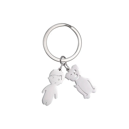 Personalized Kids & Family Keychain – Custom Name Key Chain for Mother’s Day, Couples, Boys, Girls, Pets, Mom, Dad, Baby Gift