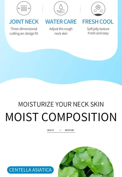 10pcs SADOER Hyaluronic Acid Neck Masks – Collagen Firming & Moisturizing Skincare for Neck