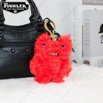 Original Fuggler Ugly Teeth Plush Keychain – Wide-Eyed Monster, Alien & Rabbit Peluche Pendant Toy