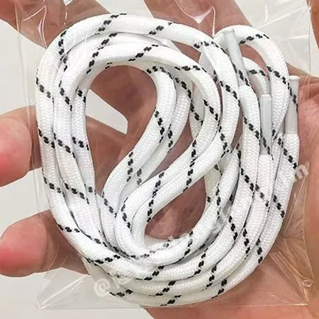 4PCS Vintage DE Leather Shoelaces Set – Round & Flat DIY Sports Casual Shoe Laces Combination