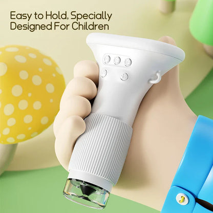 2.0 Inch Mini Pocket Microscope - 1000X Handheld Kids Science Experiment Tool, Outdoor STEM Toy for Children
