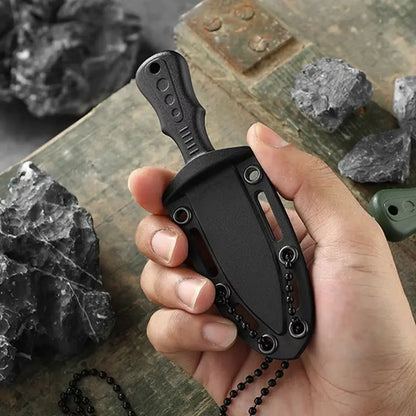 New Outdoor Camping Stainless Steel Knife – EDC High Hardness, Sharp Fruit Knife for Wilderness Survival & Self-Defense