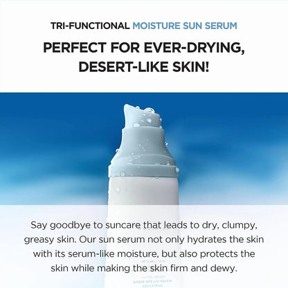 SKIN1004 Korean Centella Sun Serum SPF50+ — Hyaluronic Acid UV Protection for Sensitive Skin