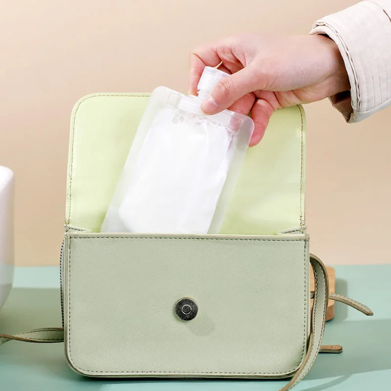 30/50/100ml Refillable Travel Packaging Bags – Portable Lotion, Shampoo, Shower Gel & Makeup Fluid Bottles for Cosmetics