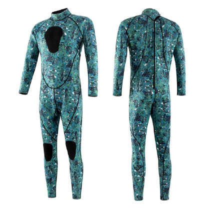3mm Spearfishing Wetsuit – Neoprene Full Body Thermal Suit for Fishing, Diving, Surfing, Snorkeling & Kayaking, Camouflage Design