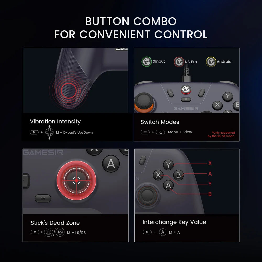GameSir T4 Nova Lite Wireless Gamepad Controller | Switch, Android, iOS, PC & Steam with Hall Effect Stick