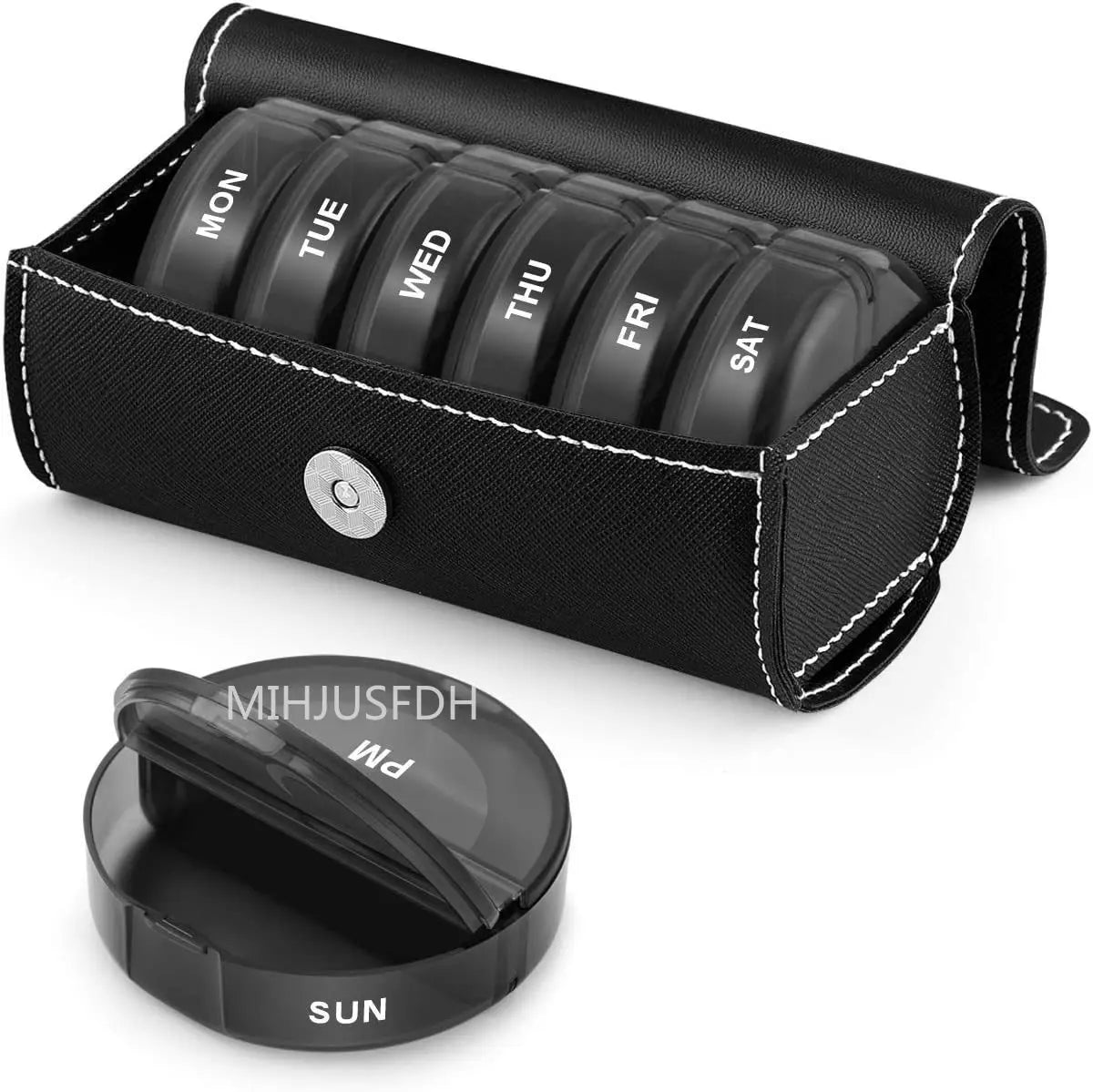 Weekly 7-Day Pill Organizer Box – 14-Slot Medicine Holder for Vitamins, Supplements & Daily Medications