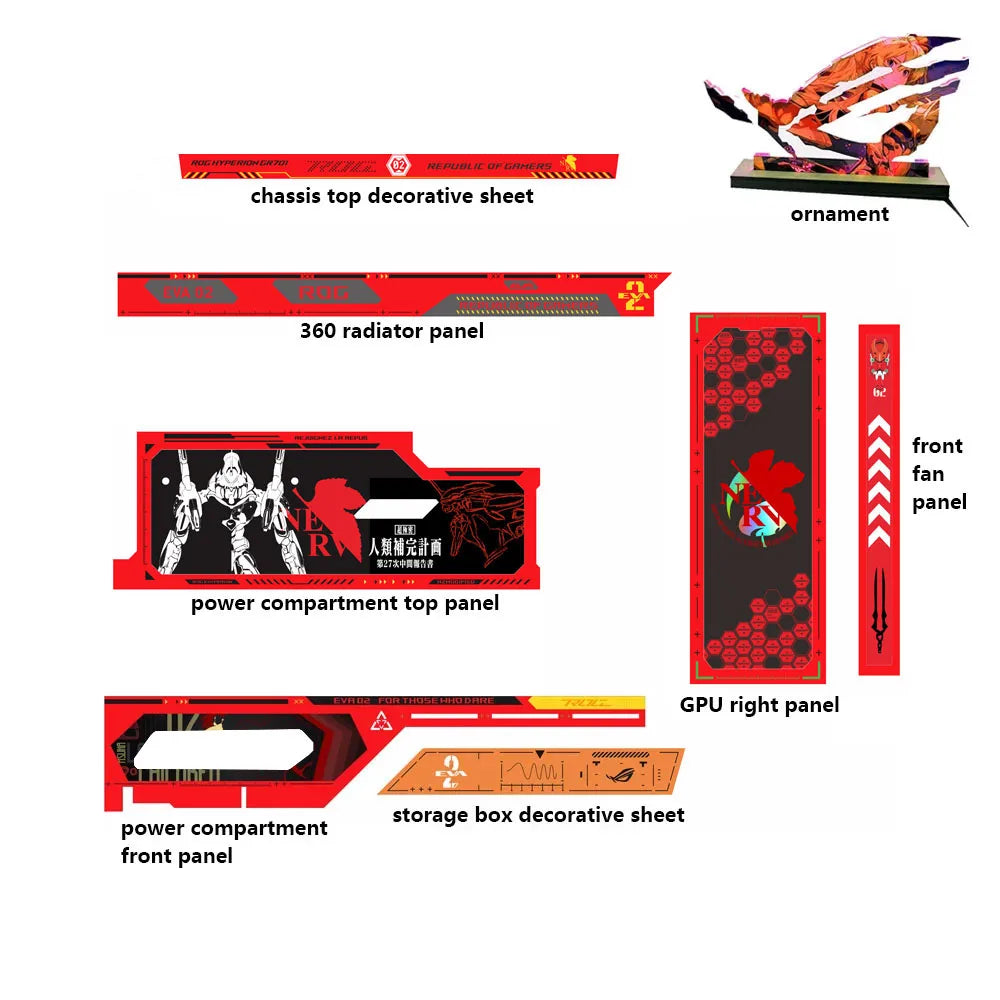 ROG GR701 HYPERION ARGB Lighting Kit - 5V AURA SYNC Computer Case Cooling & Refit Panels