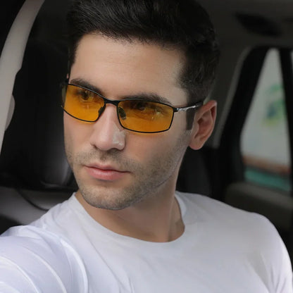 Aoron Polarized Sunglasses — Unisex Driving Mirror Sun Glasses with Metal Frame & UV400