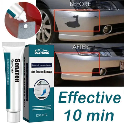 Car Scratch Remover & Paint Care Tool — Auto Swirl Scratch Repair Polishing Compound with Anti-Scratch Wax
