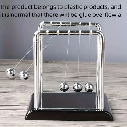 Newton’s Cradle Balance Toy - Steel Ball Physics Pendulum for Science Learning & Stress Relief