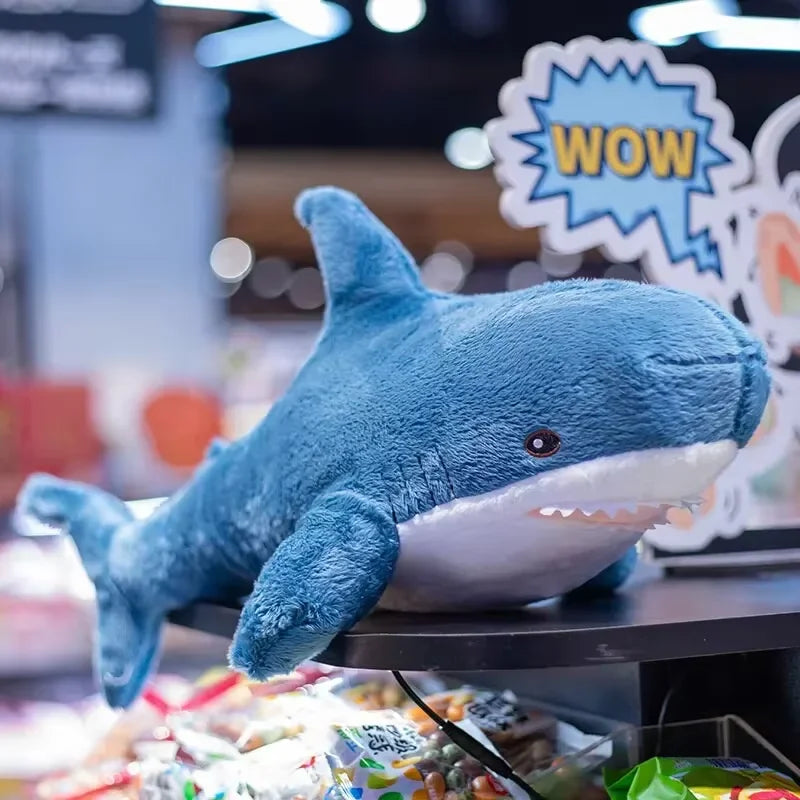 Soft Shark Plush Toy – Stuffed Sea Animal Pillow for Kids Birthday & Party Gift