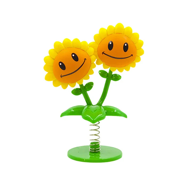 Plants vs Zombies Anime Action Figures – Peashooter & Pirate Zombie Model Set, Collectible Game Characters Kids Toy Gift Statue Figures