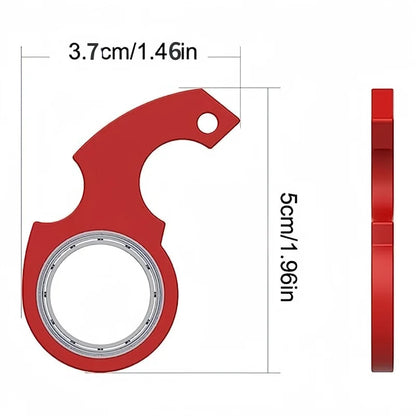 Karambit Spinner Keychain – High-Quality Metal Claw Knife Fidget Spinner with Textured Grip