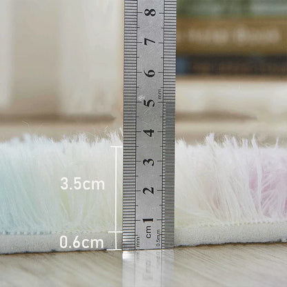 Large Plush White Area Rug – Soft Fluffy Carpet for Living Room, Bedroom, Teen Room & Home Decor