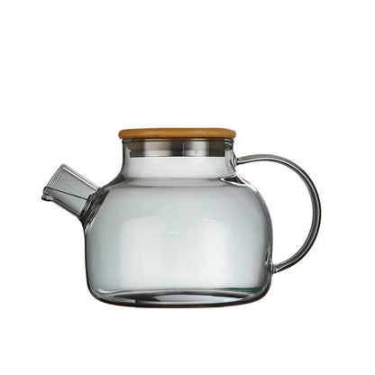 Large Capacity Heat-Resistant Glass Teapot Kettle for Hot & Iced Tea – 1L/1.8L