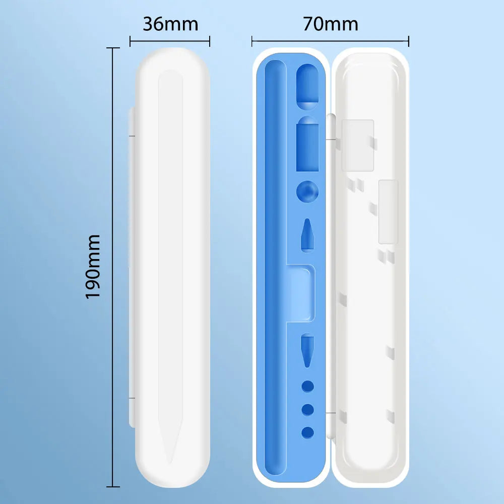 Apple Pencil 1st and 2nd Generation Protective Case Box – Stylus Pen Holder with Tips Box Accessories for iPad