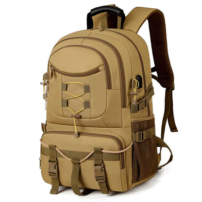 USB Tactical Camping Backpack – Large Multi-Functional Hiking, Trekking & Laptop Rucksack for Outdoor Travel and Sports