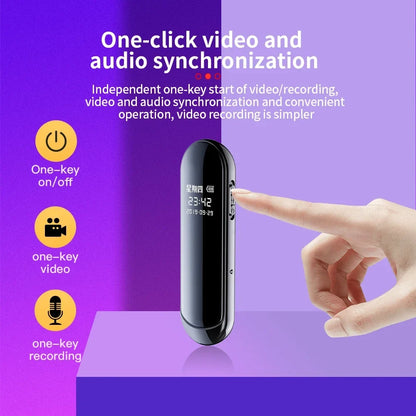 1080P Mini Action Camera - Portable Wide-Angle Necklace Audio & Video Recorder with 4-128GB Storage