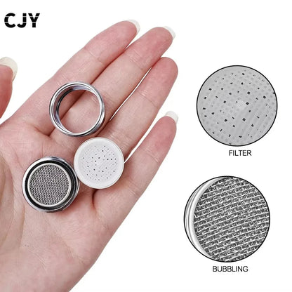 Water Saving Faucet Aerator - Replaceable Tap Nozzle Filter for Kitchen & Bathroom Faucets
