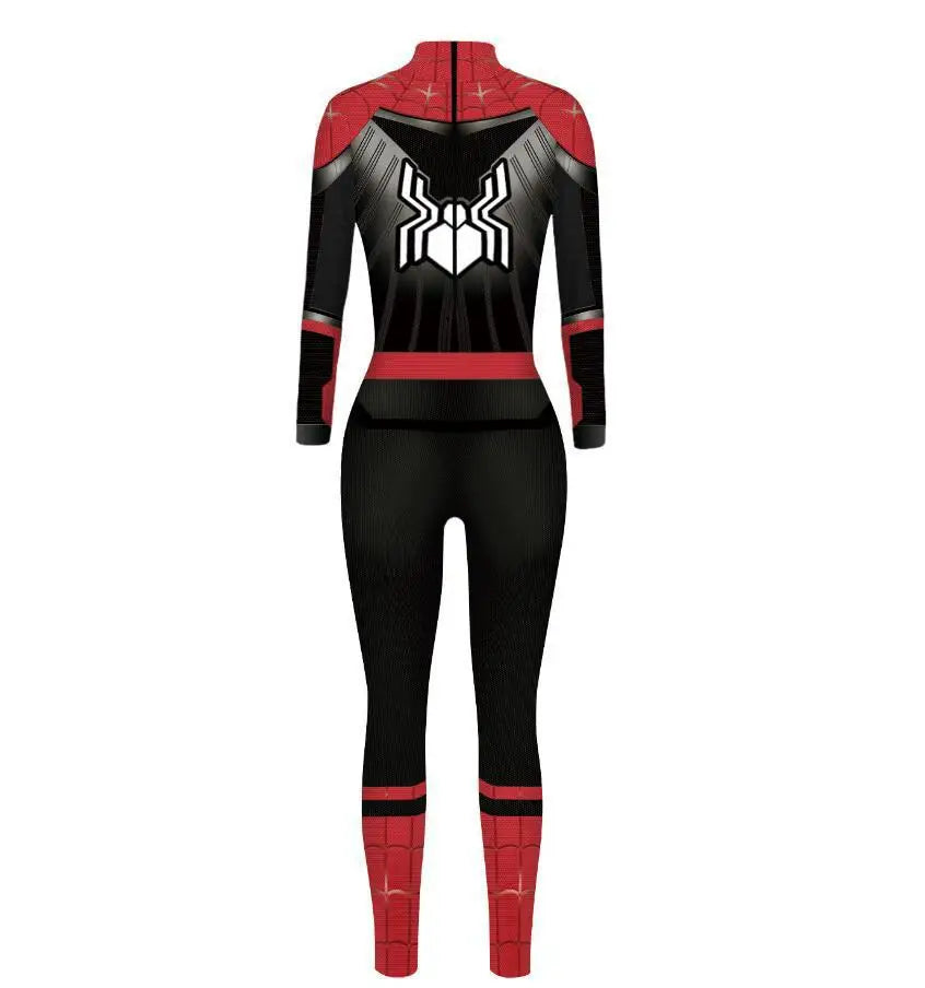 MINISO Women’s Cosplay Bodysuit – Sexy Spiderman, Iron Man & Gwen Stacy Jumpsuit for Halloween & Superhero Parties