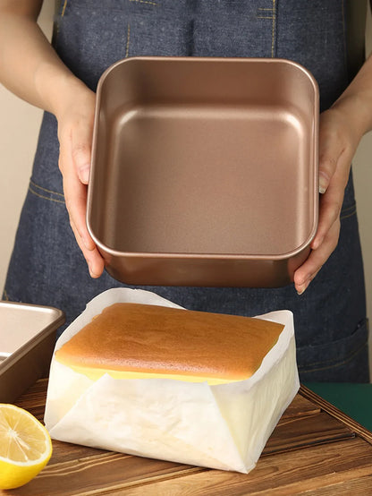 7/8/9 Inch Square Cake Mold – Sponge and Fluffy Cake Pan for Family Baking, Pastries, Cookies, and Chocolate Making
