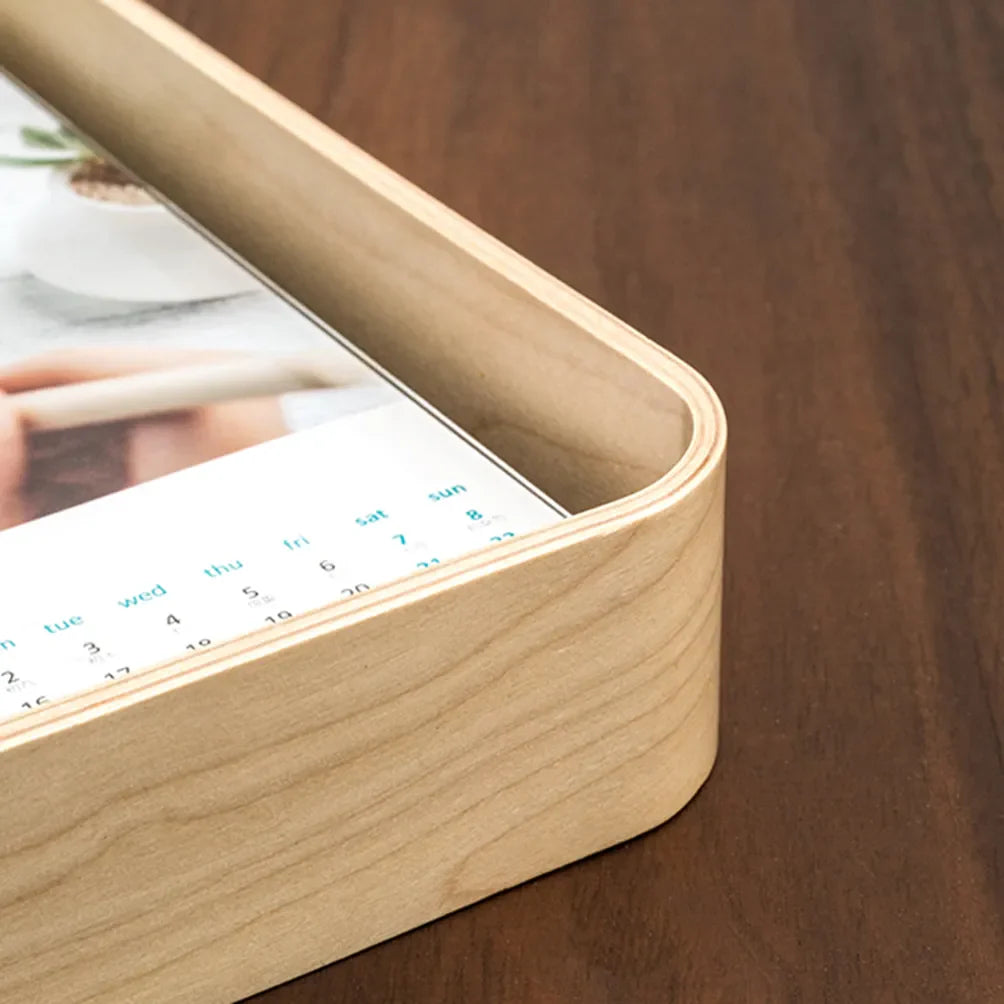 Rustic Acrylic and Wood Herbarium Display Calendar DIY Photo Frame - Perfect for Wedding, Parties, and Home Decor