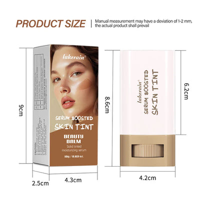 Waterproof Skin Tint Stick – Nourishing Tinted Foundation & Contour Balm for Face Makeup